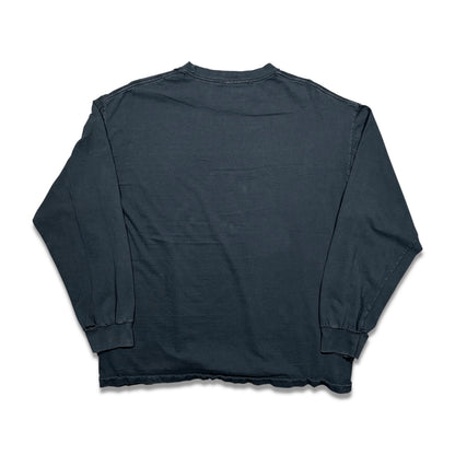 Smudge Vintage Blank Tee All Black LS1