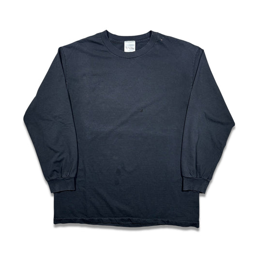 Smudge Vintage Blank Tee All Black LS2