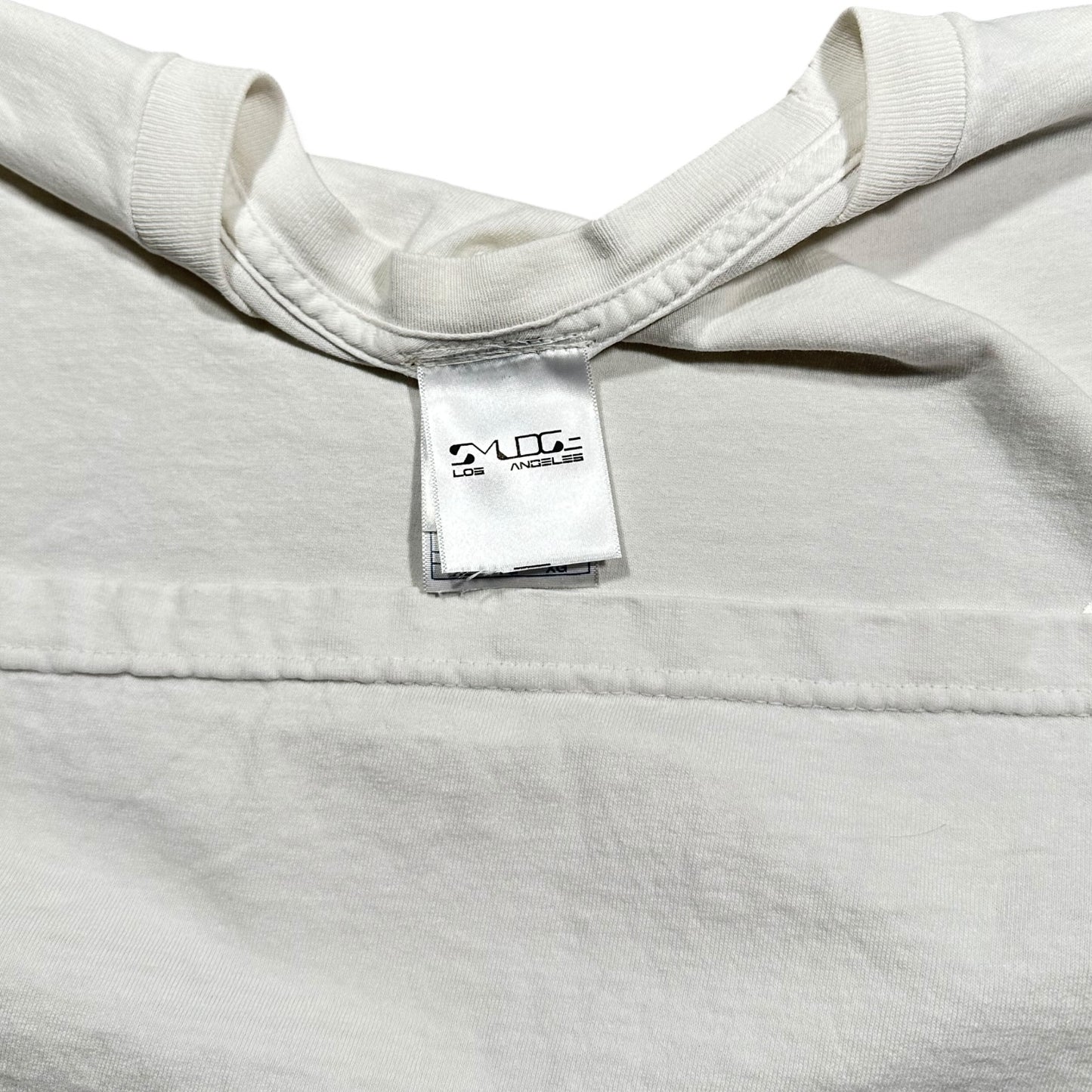 Smudge Vintage Blank Tee White LS1