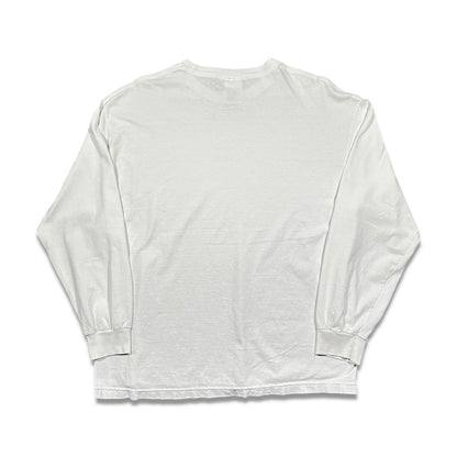 Smudge Vintage Blank Tee White LS1