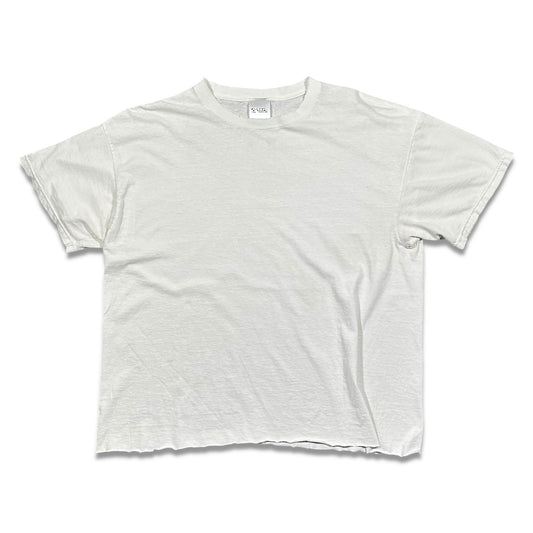 Smudge Vintage Blank Tee White SS1