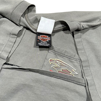 Smudge Vintage Simple Print Uniform Tee Harley Davidson