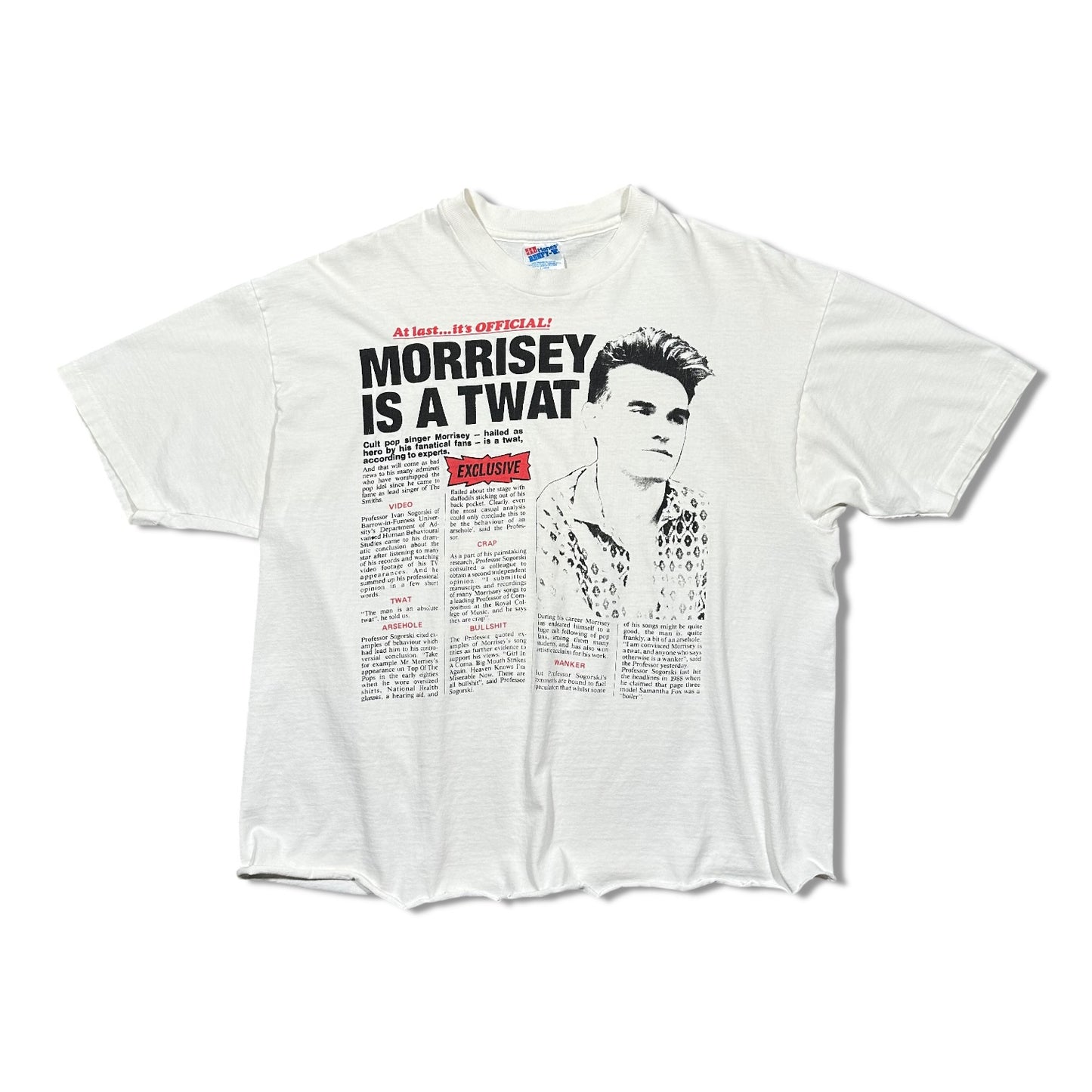 1990s Vintage Morrisey "Twat" Shirt