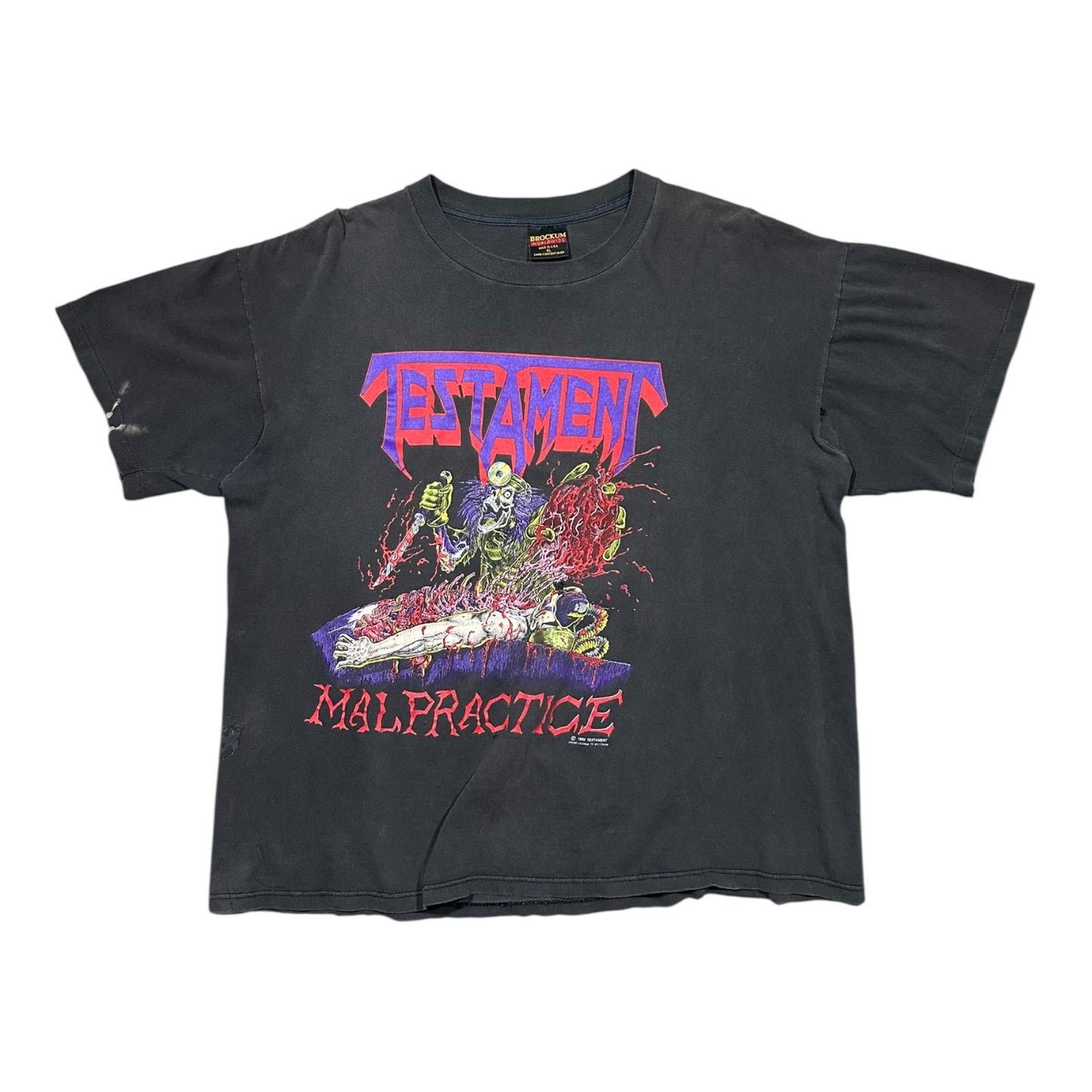 1990s Vintage Testament "Malpractice" Shirt