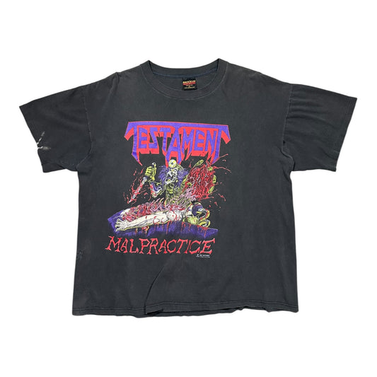 1990s Vintage Testament "Malpractice" Shirt