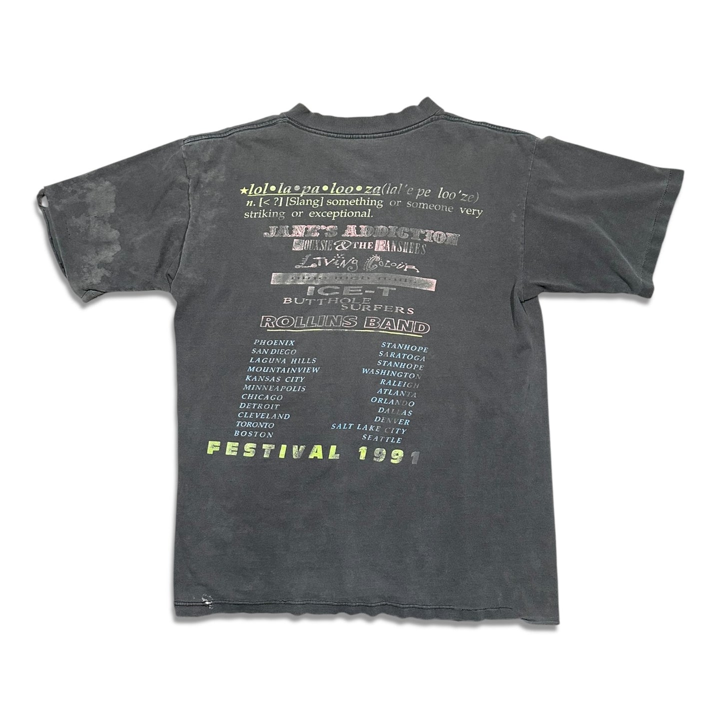 1990s Vintage Lollapalooza 1991 Shirt