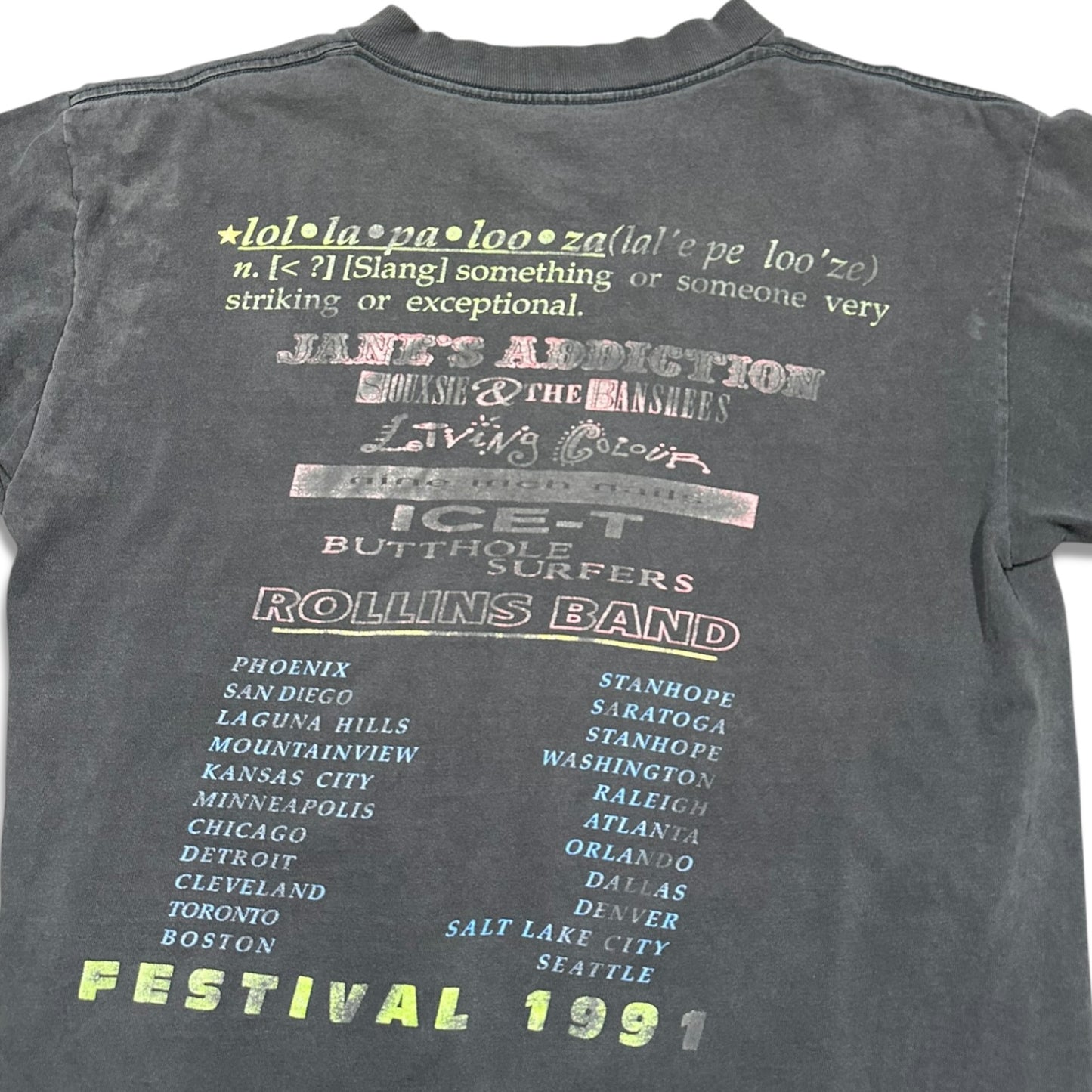 1990s Vintage Lollapalooza 1991 Shirt
