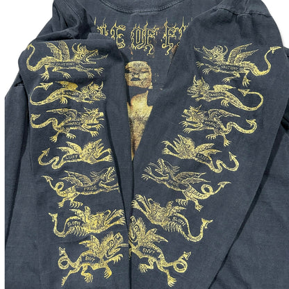1990s Vintage Cradle Of Filth "Martyred For Mortal Sin" Longsleeves Shirt