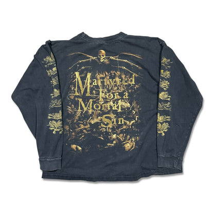 1990s Vintage Cradle Of Filth "Martyred For Mortal Sin" Longsleeves Shirt