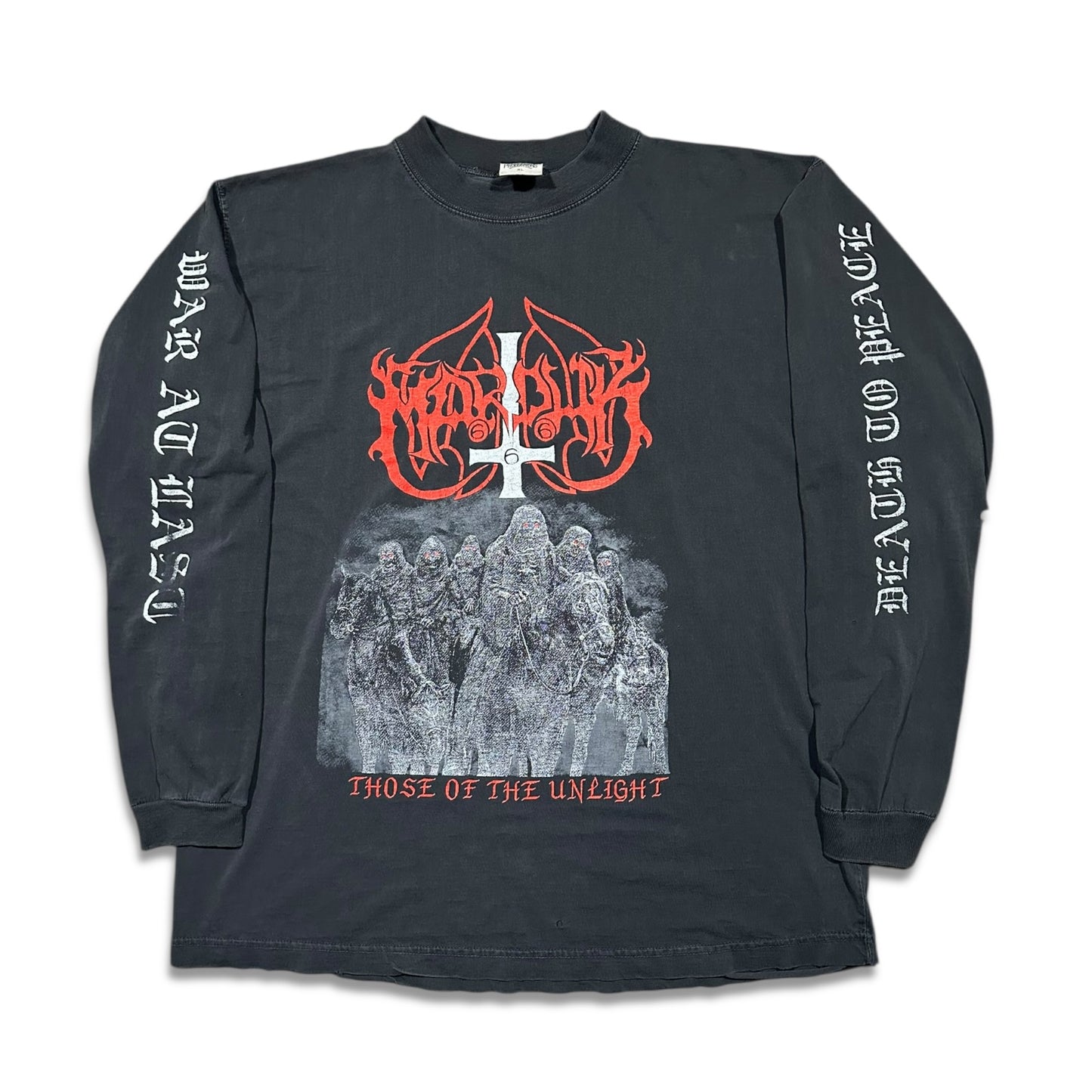 1990s Vintage Marduk "Those Of The Unlight" Longsleeves Shirt