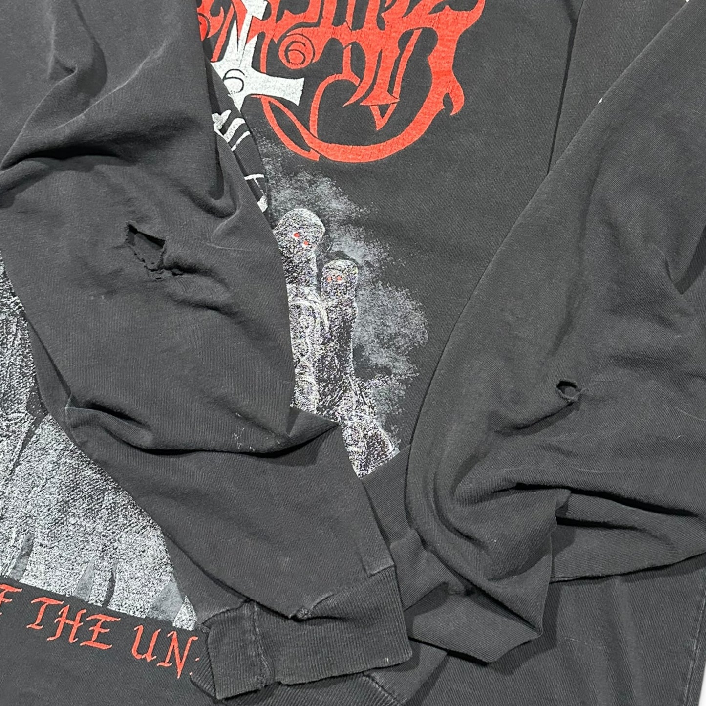 1990s Vintage Marduk "Those Of The Unlight" Longsleeves Shirt