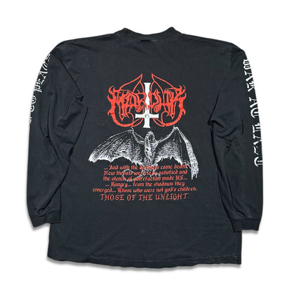 1990s Vintage Marduk "Those Of The Unlight" Longsleeves Shirt
