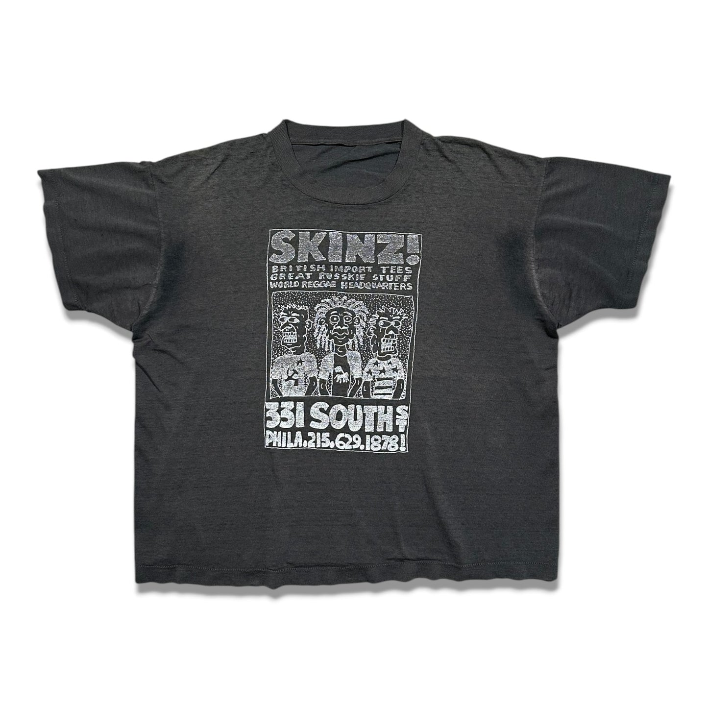 1980s Vintage Skinz! Punk Show Shirt