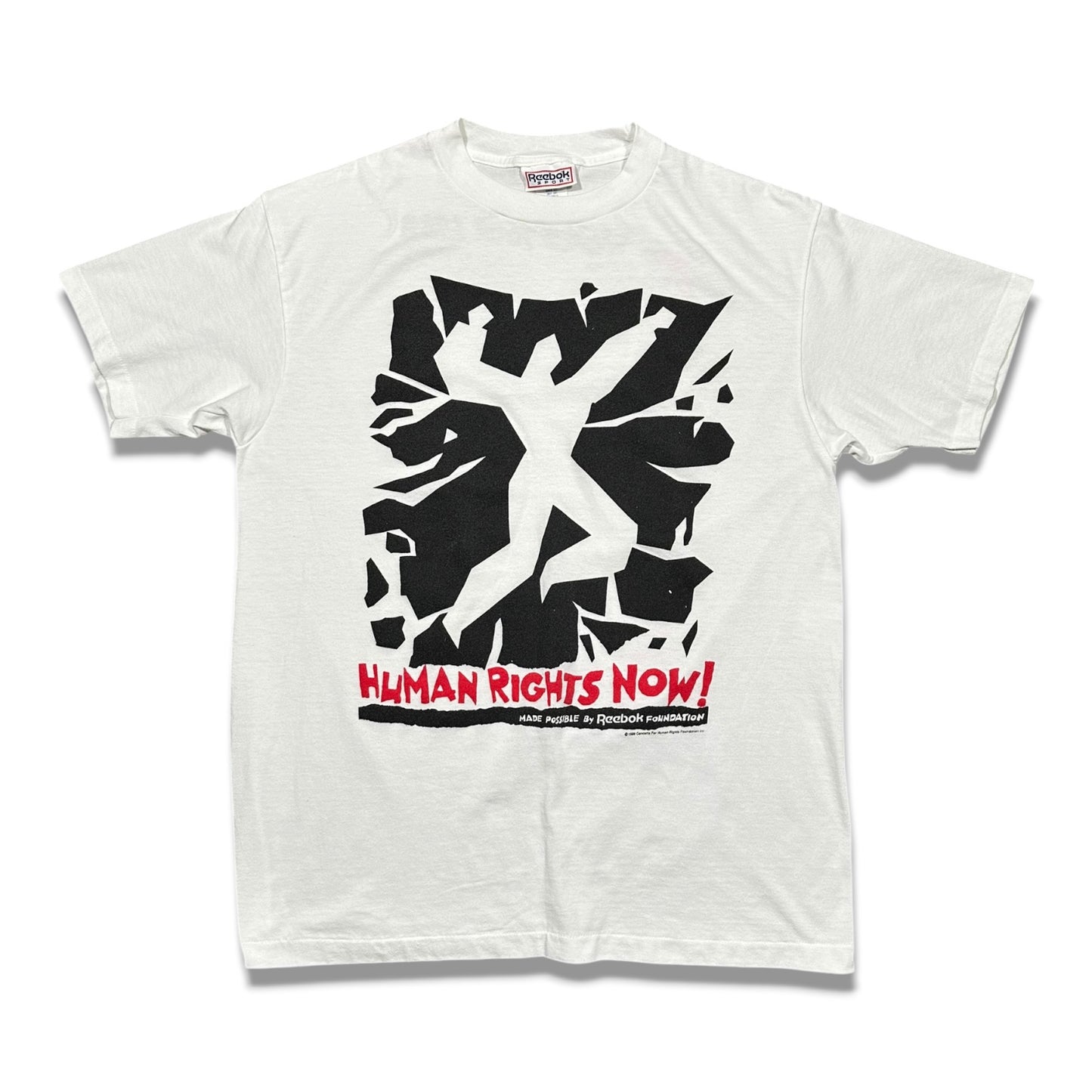 1980s Vintage Reebok Human Rights Now! Shirt