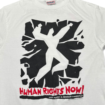 1980s Vintage Reebok Human Rights Now! Shirt
