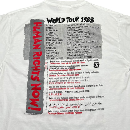 1980s Vintage Reebok Human Rights Now! Shirt