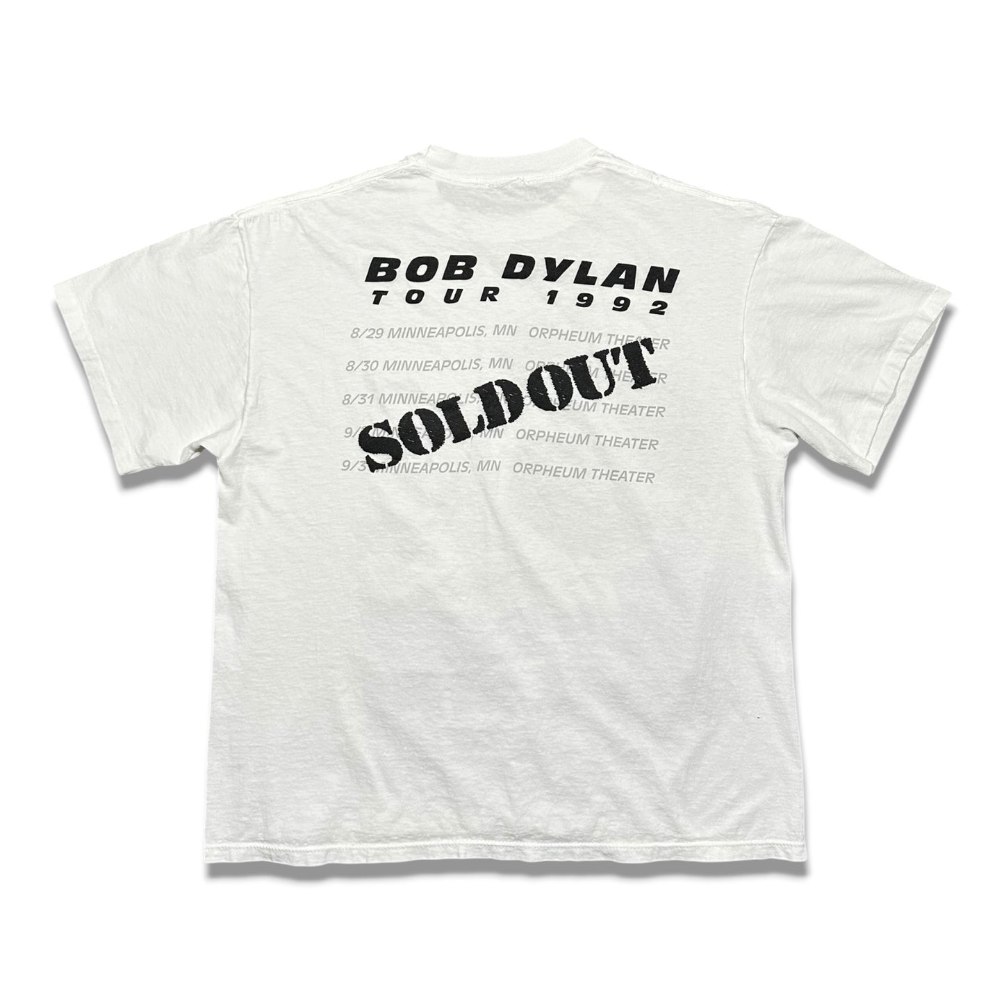 1990s Vintage Bob Dylan 1992 Tour Shirt