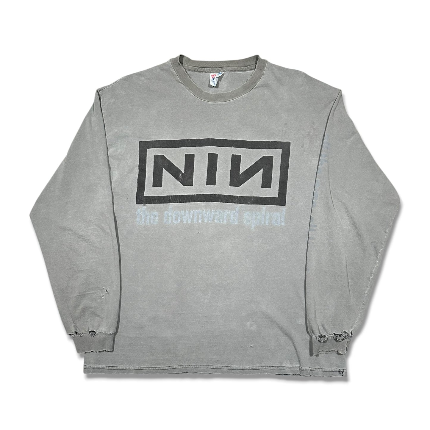 1990s Vintage Nine Inch Nails "The Downward Spiral" Longsleeves Shirt
