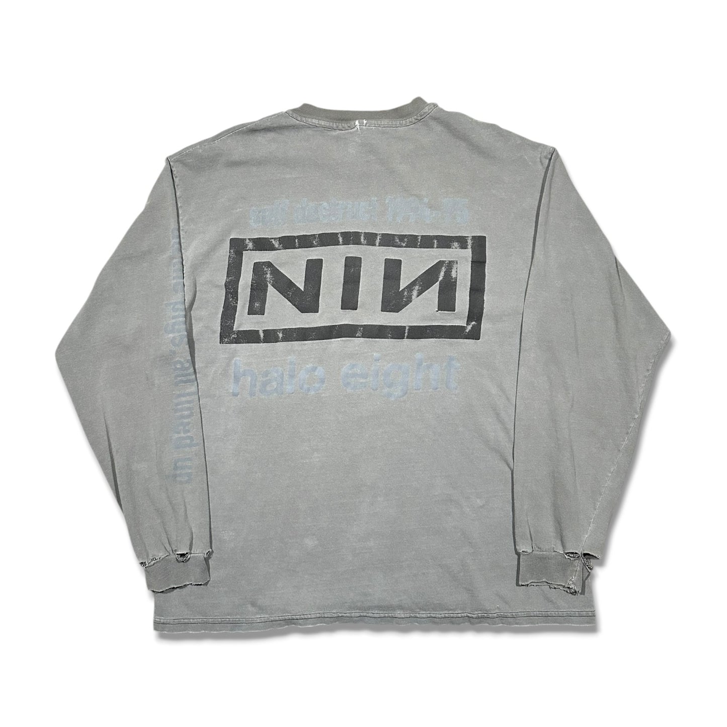 1990s Vintage Nine Inch Nails "The Downward Spiral" Longsleeves Shirt