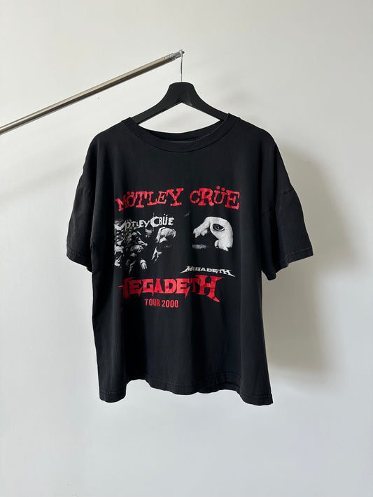 2000 Vintage Motley Crue Tour With Megadeth Shirt