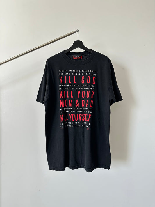 1990s Vintage Marilyn Manson "Kill God" Shirt
