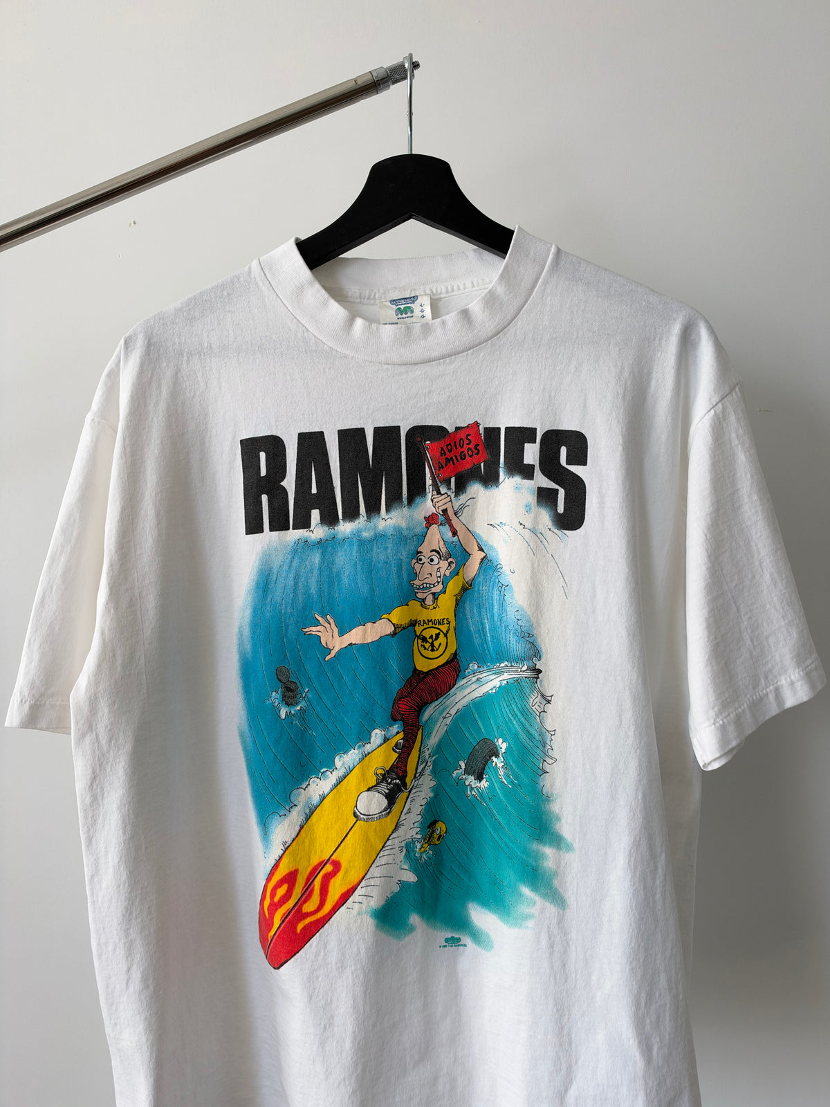 1995 Vintage Ramones "Hey Ho Let's Go" Shirt