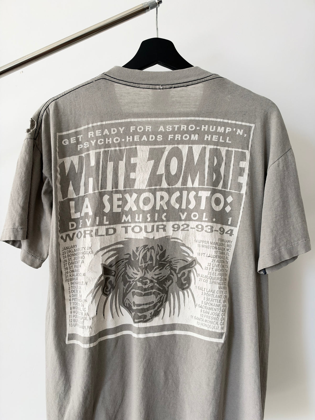 1990s Vintage White Zombie Shirt