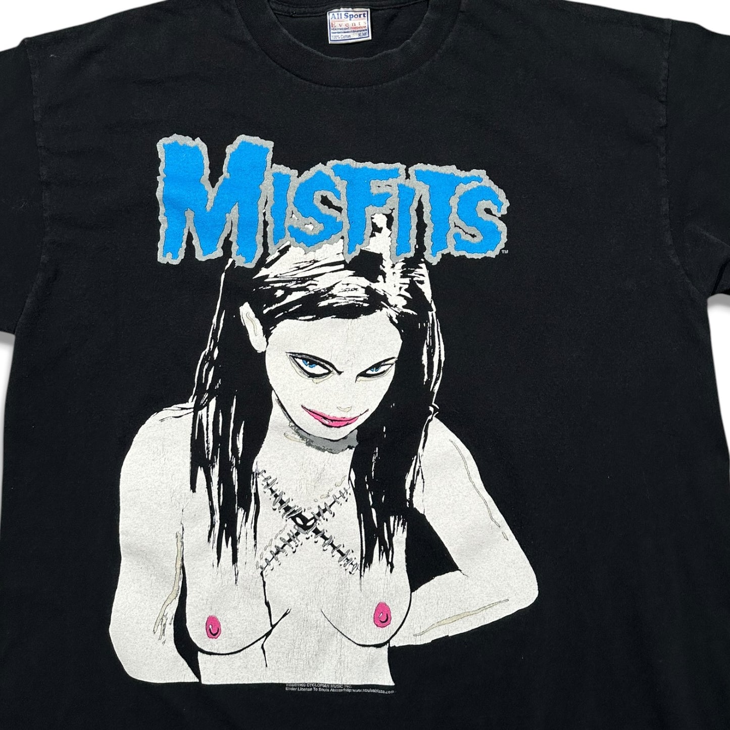 1990s Vintage Misfits "Can't Hold Back The Demons" Shirt