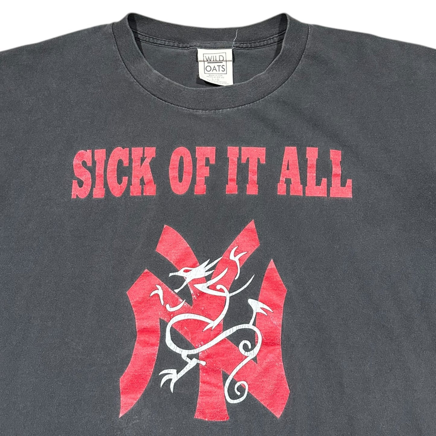 1990s Vintage Sick Of It All Shirt