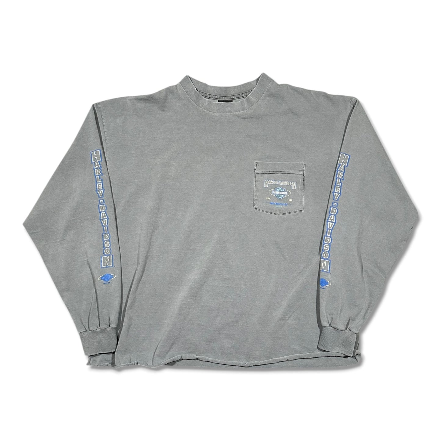 2000s Vintage Harley Davidson Pocket Longsleeves Shirt