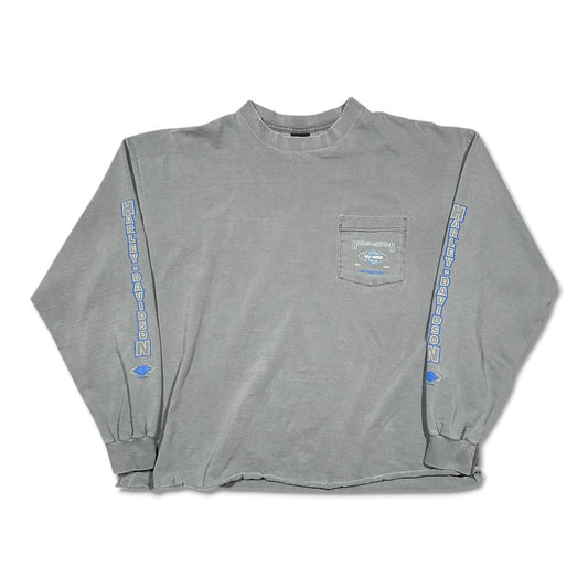 2000s Vintage Harley Davidson Pocket Longsleeves Shirt