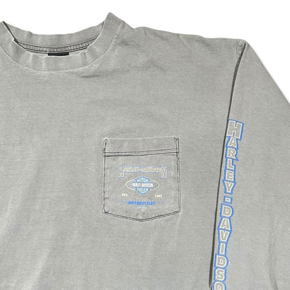 2000s Vintage Harley Davidson Pocket Longsleeves Shirt