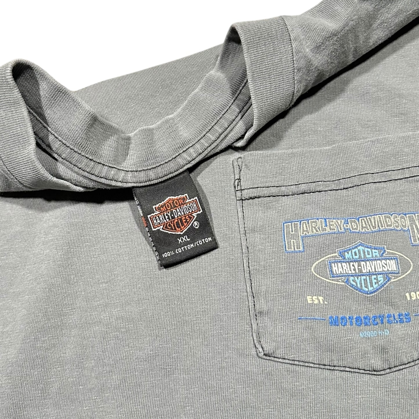 2000s Vintage Harley Davidson Pocket Longsleeves Shirt