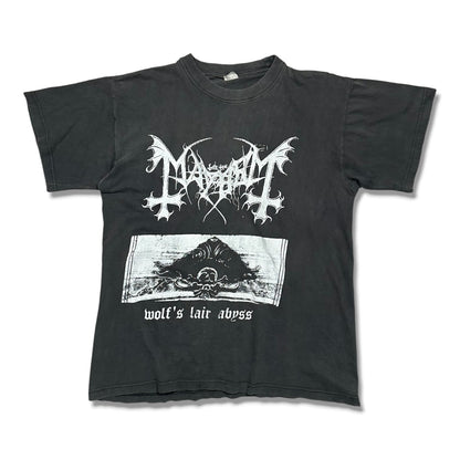 1990s Vintage Mayhem "Wolf's Lair Abyss" Shirt