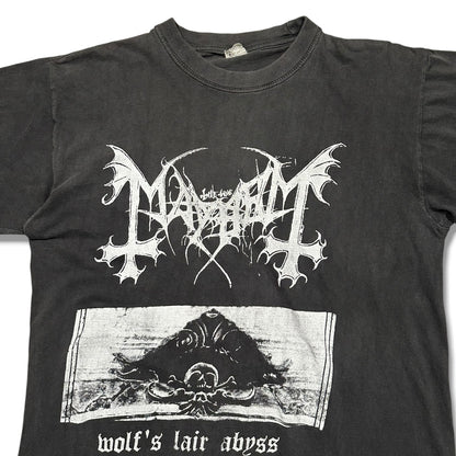 1990s Vintage Mayhem "Wolf's Lair Abyss" Shirt