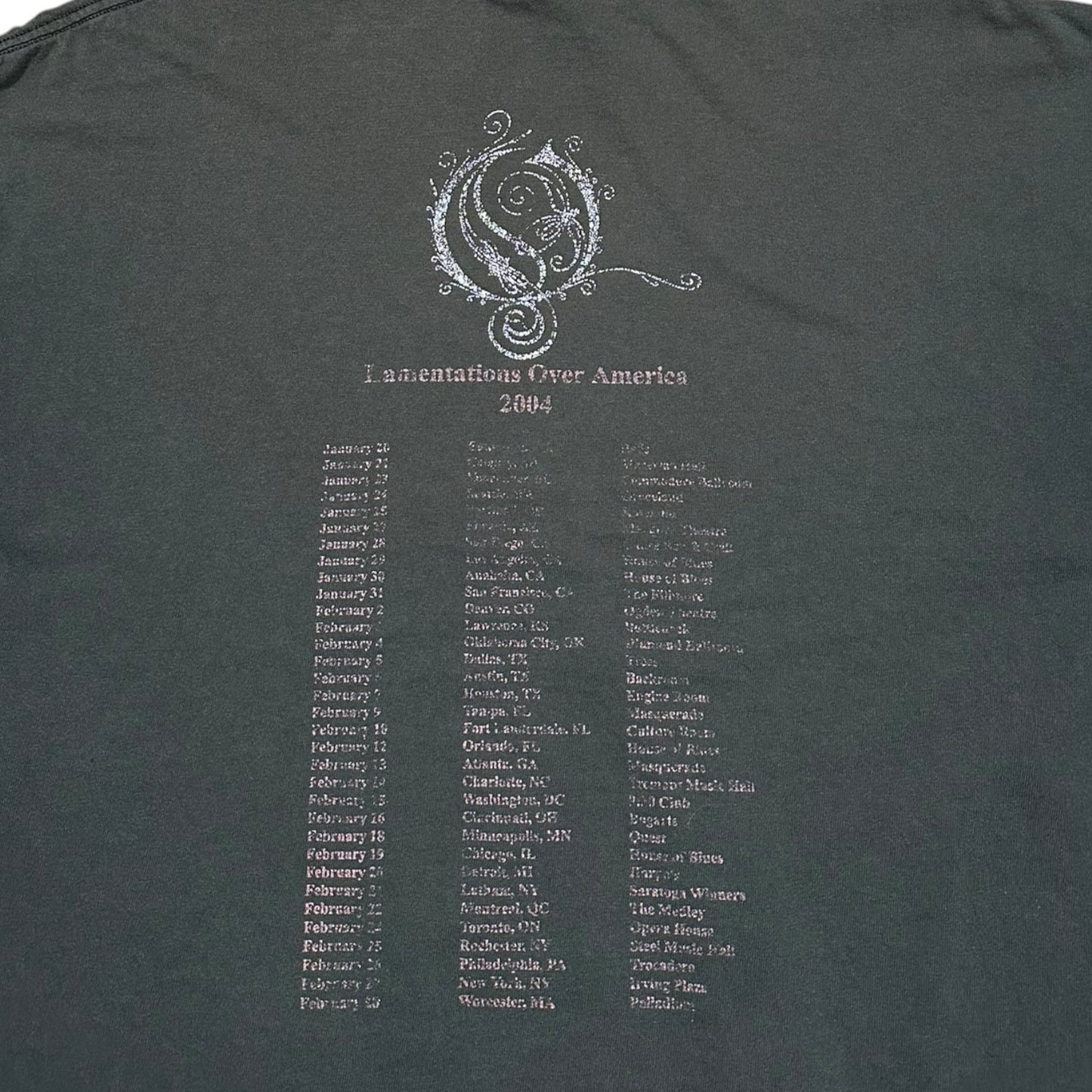 2000s Vintage Opeth "Lamentations Over America" Shirt