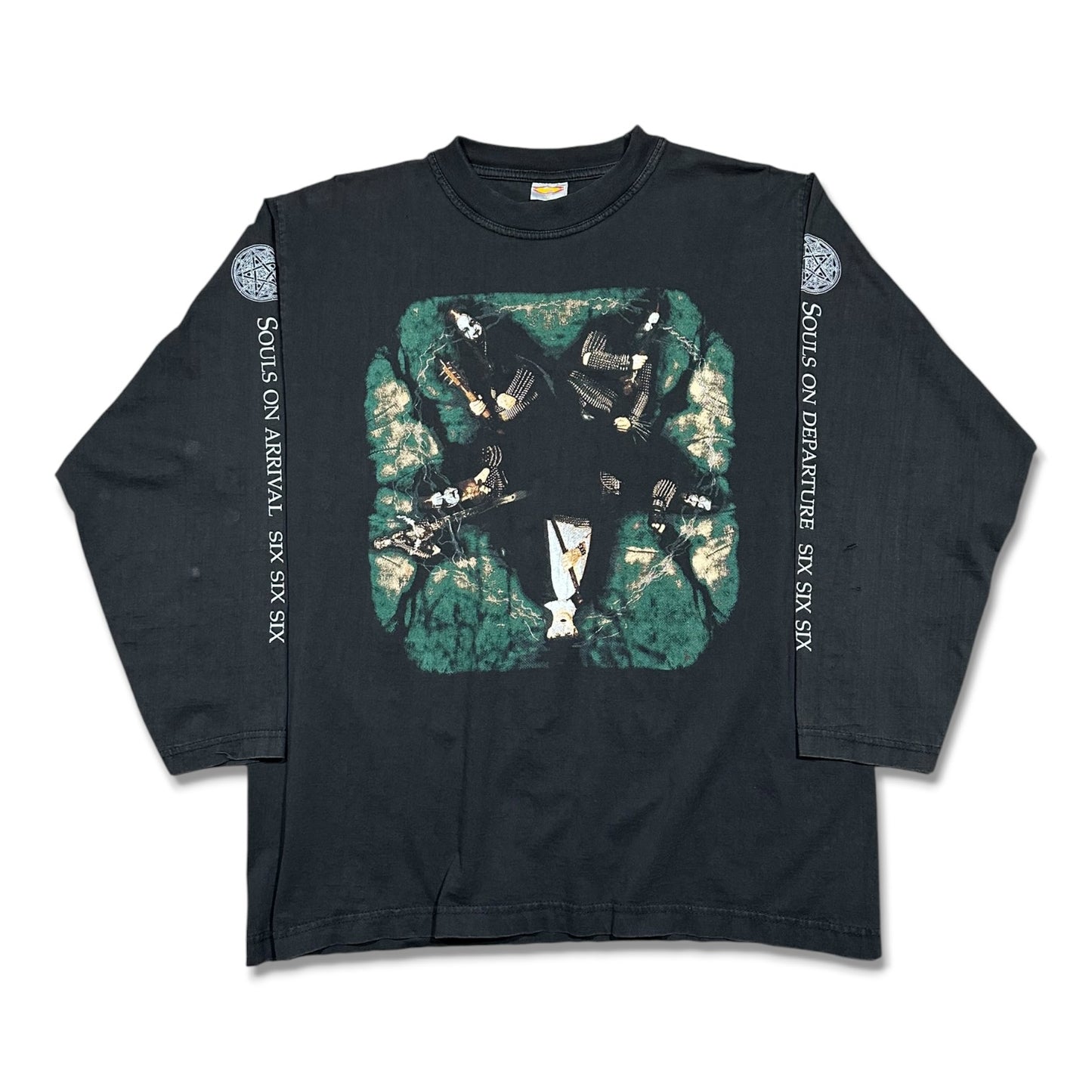 1990s Vintage Dimmu Borgir "The Cunt Hunters Of The Night' Longsleeves Shirt