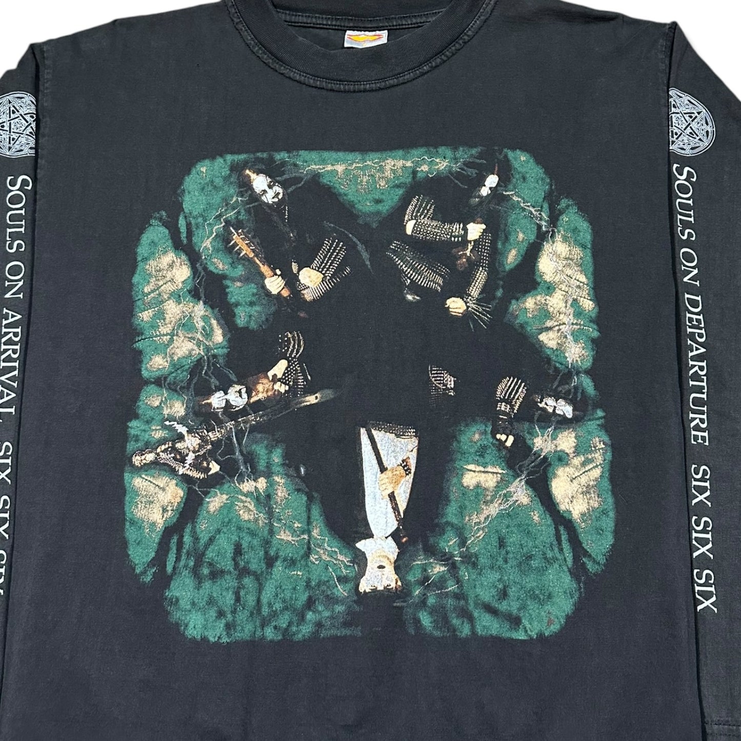 1990s Vintage Dimmu Borgir "The Cunt Hunters Of The Night' Longsleeves Shirt