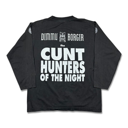 1990s Vintage Dimmu Borgir "The Cunt Hunters Of The Night' Longsleeves Shirt