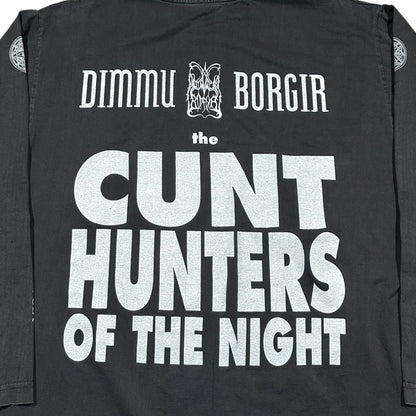 1990s Vintage Dimmu Borgir "The Cunt Hunters Of The Night' Longsleeves Shirt