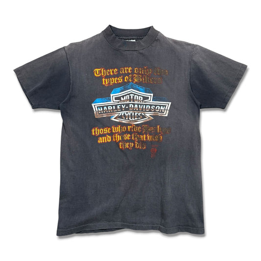 1980s Vintage Harley Davidson 3D Emblem Shirt