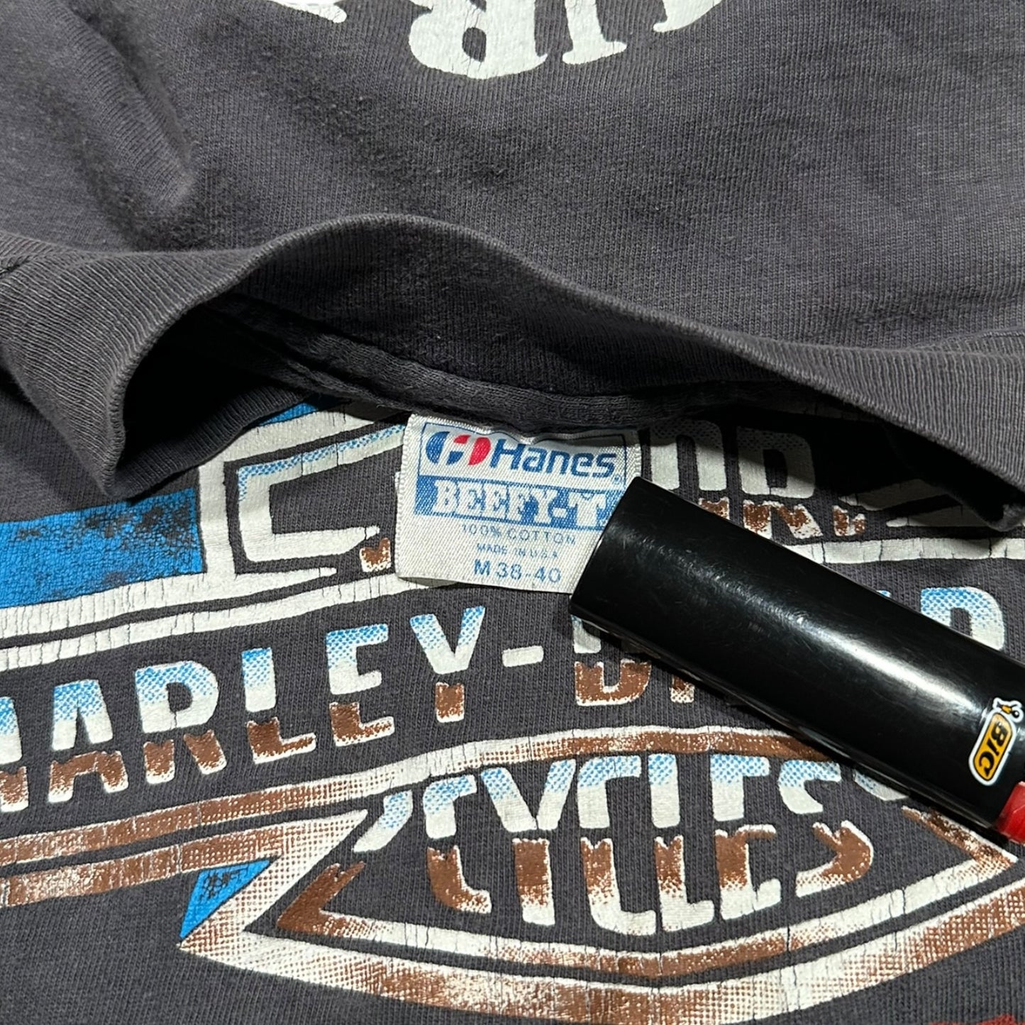1980s Vintage Harley Davidson 3D Emblem Shirt