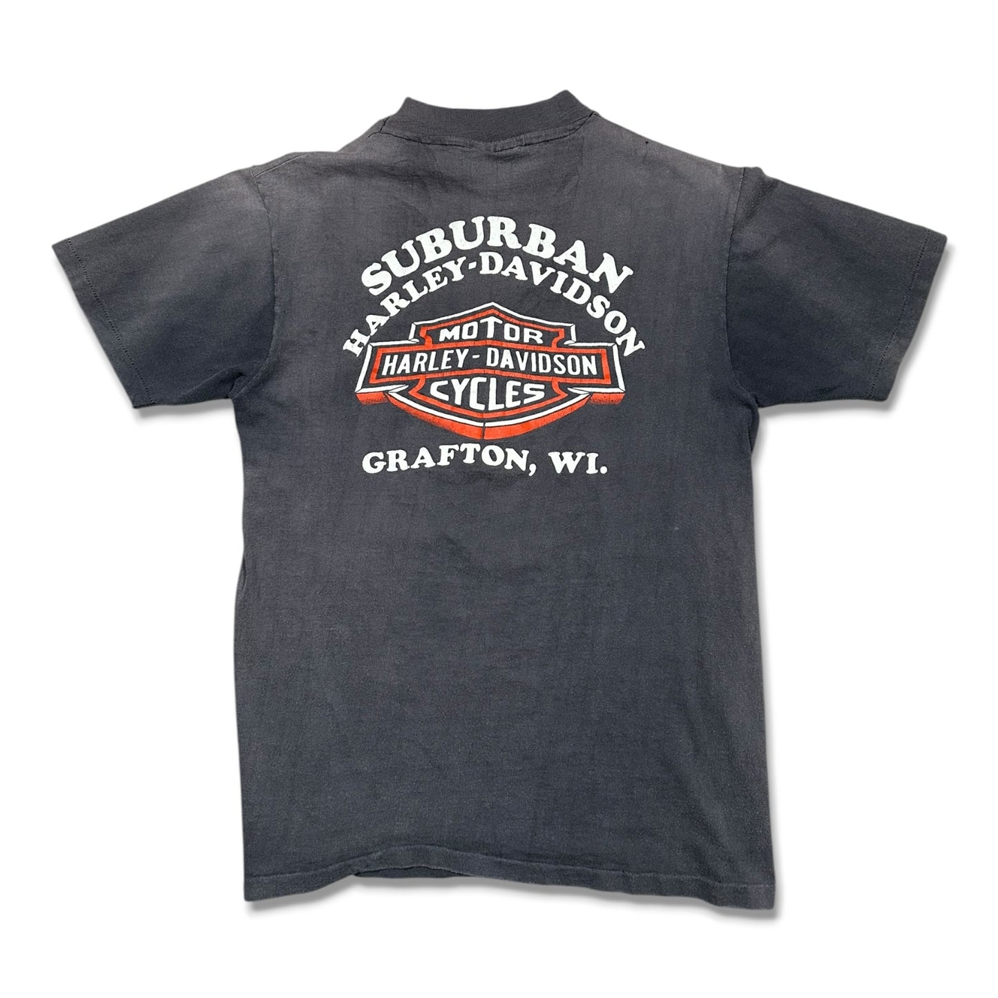 1980s Vintage Harley Davidson 3D Emblem Shirt