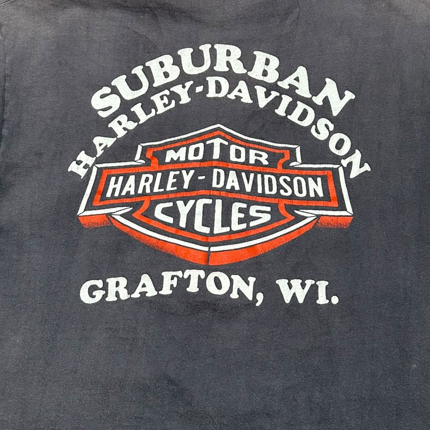 1980s Vintage Harley Davidson 3D Emblem Shirt