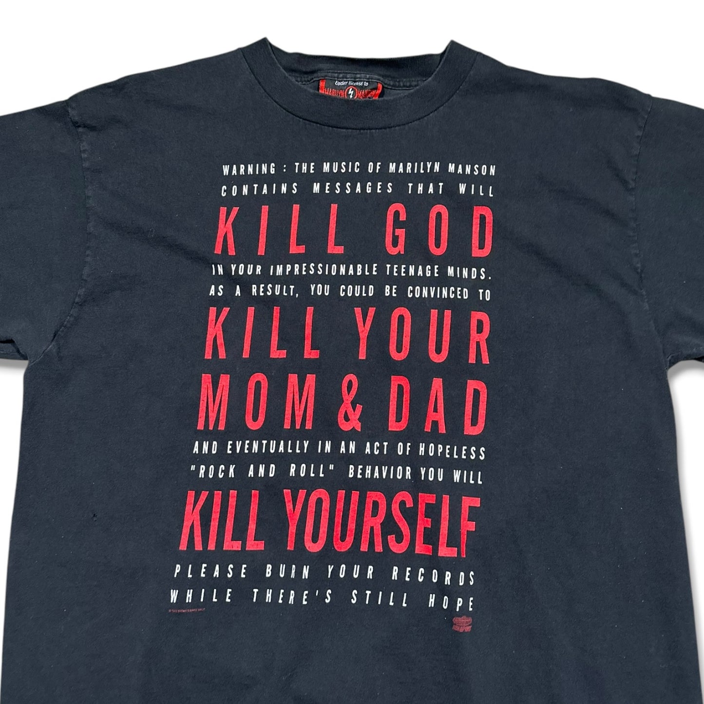 1990s Vintage Marilyn Manson "Kill God" Shirt