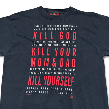 1990s Vintage Marilyn Manson "Kill God" Shirt
