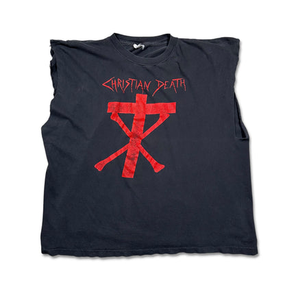 1990s Vintage Christian Death Cutoff Shirt