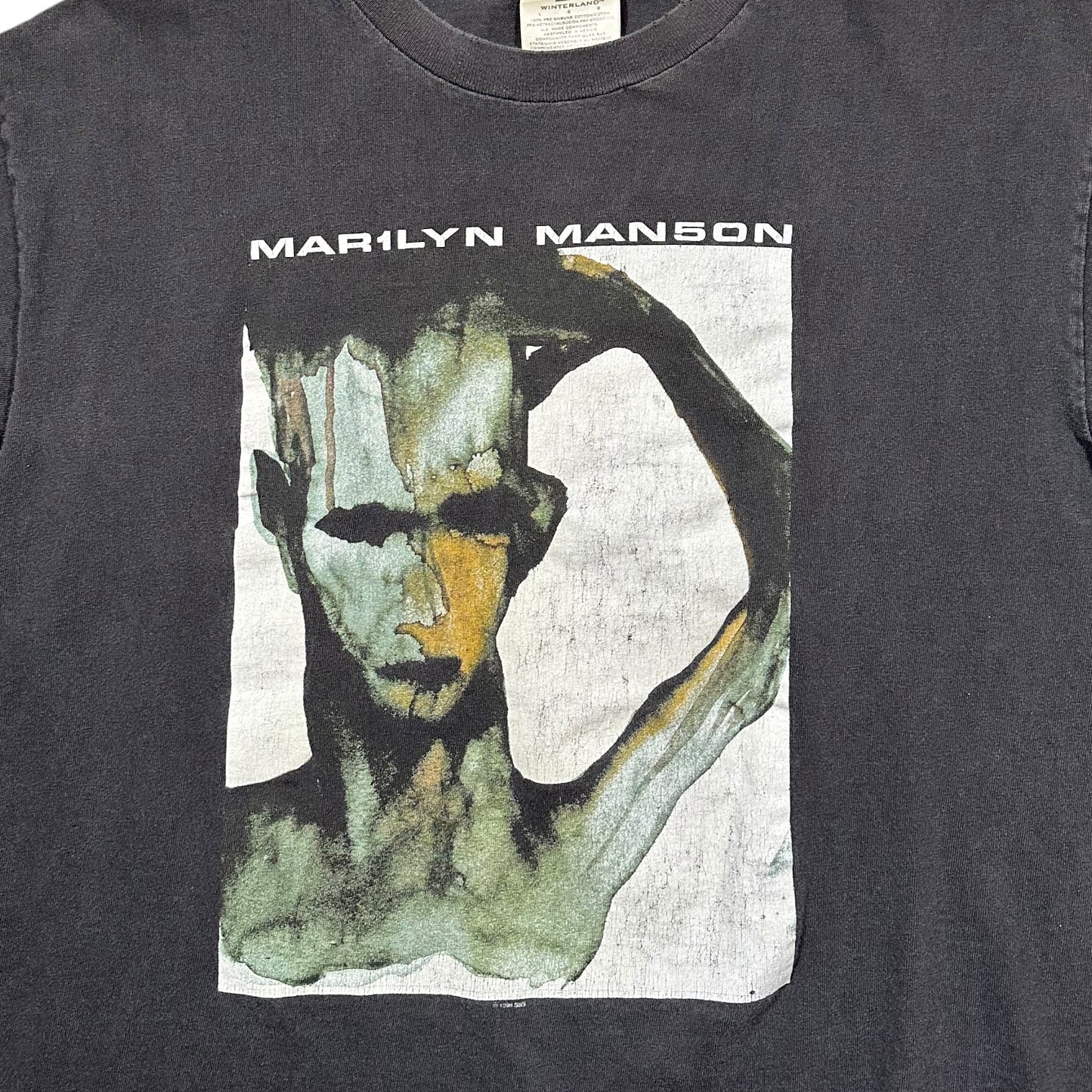 1998 Vintage Marilyn Manson "I Don't Like The Drug (But The Drug Likes Me)" Shirt