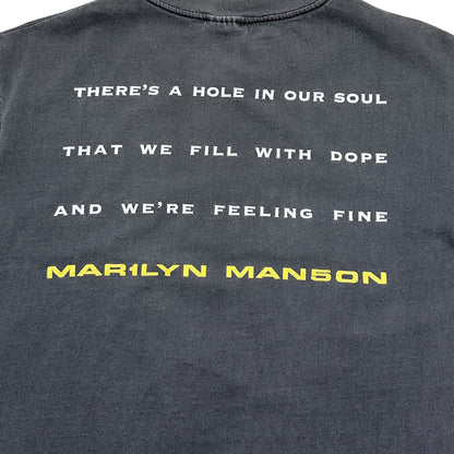 1998 Vintage Marilyn Manson "I Don't Like The Drug (But The Drug Likes Me)" Shirt