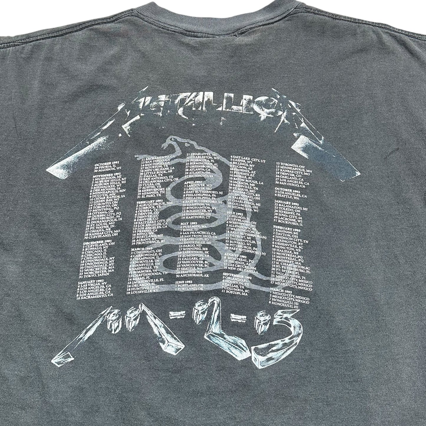 1991 Vintage Metallica Shirt